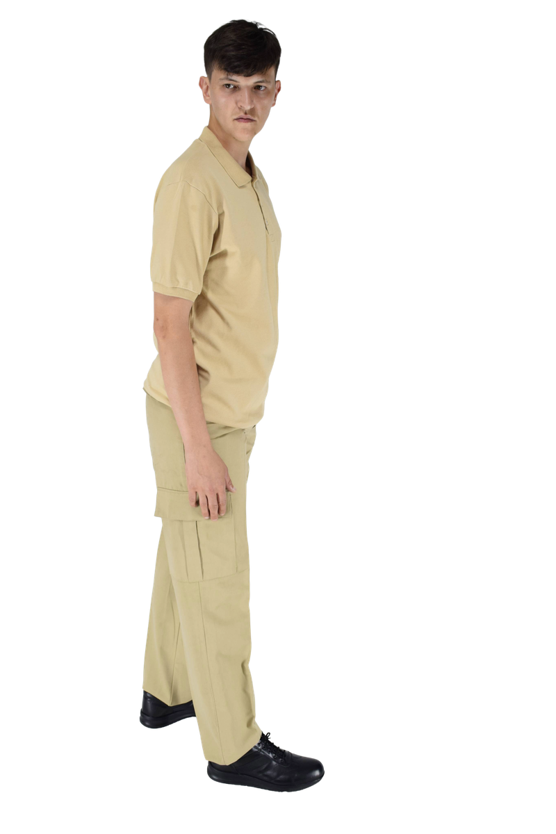 Erkek bej rengi kısa kol tshirt